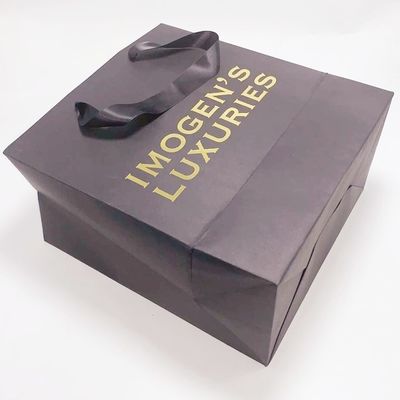 お買い得 習慣はギフトの包装のために再生利用できるクラフトの紙袋の絹のハンドルを印刷しました オンライン