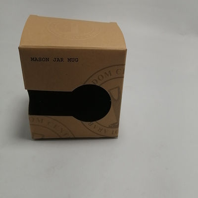 お買い得 窓が付いている陶磁器のコップのギフト用の箱のための700gsmクラフト紙の包装箱 オンライン
