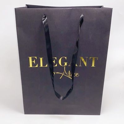 お買い得 衣類の習慣はリボンのハンドルが付いている紙袋によってクラフト個人化された袋を印刷しました オンライン